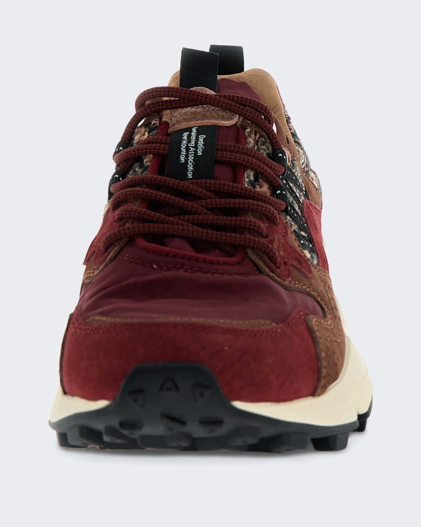 Flower Mountain Dames Lage sneaker met veters Rood - Eleganza.nl