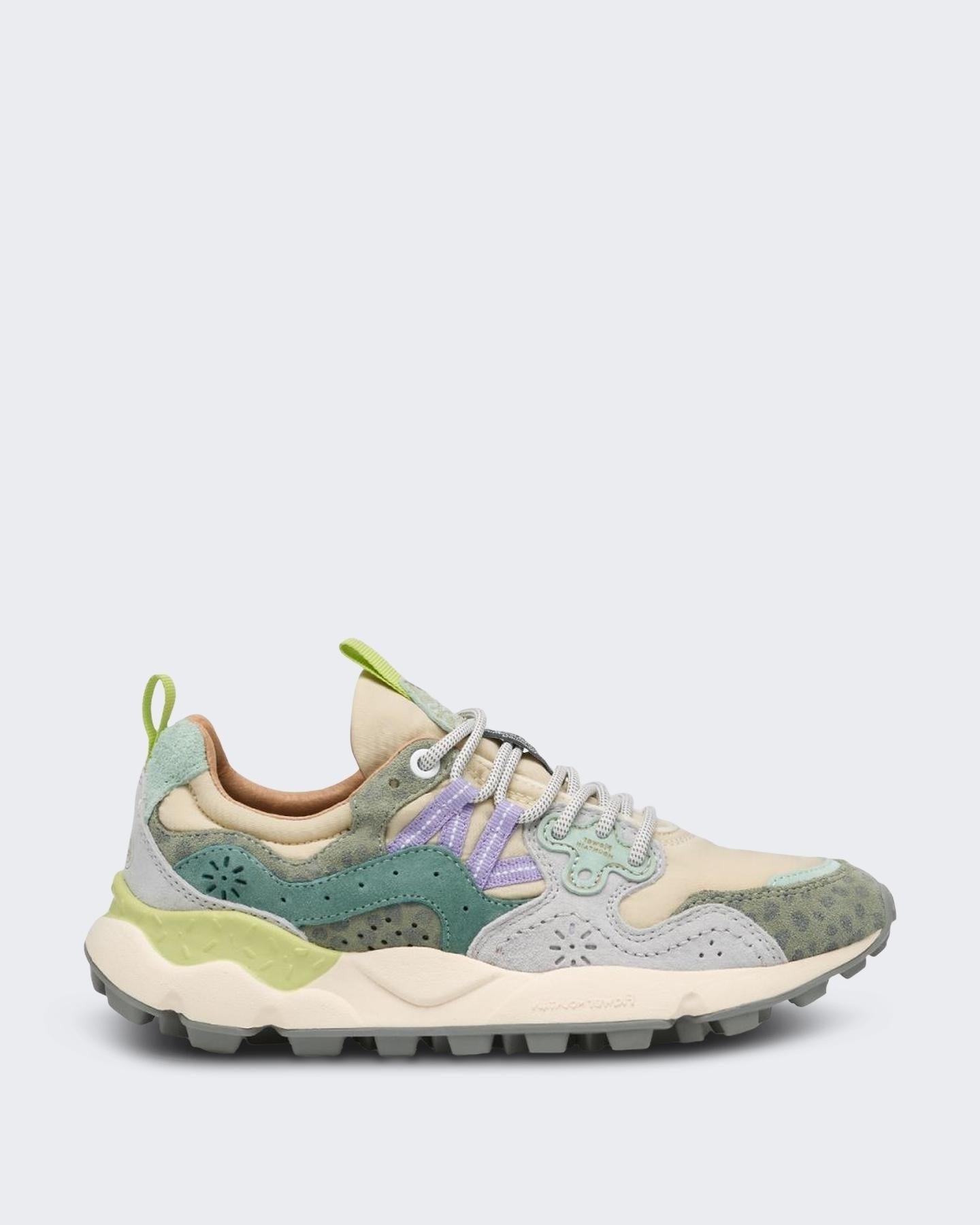Flower Mountain Flower Mountain Dames Yamano 3 Sneaker Groen - Eleganza.nl