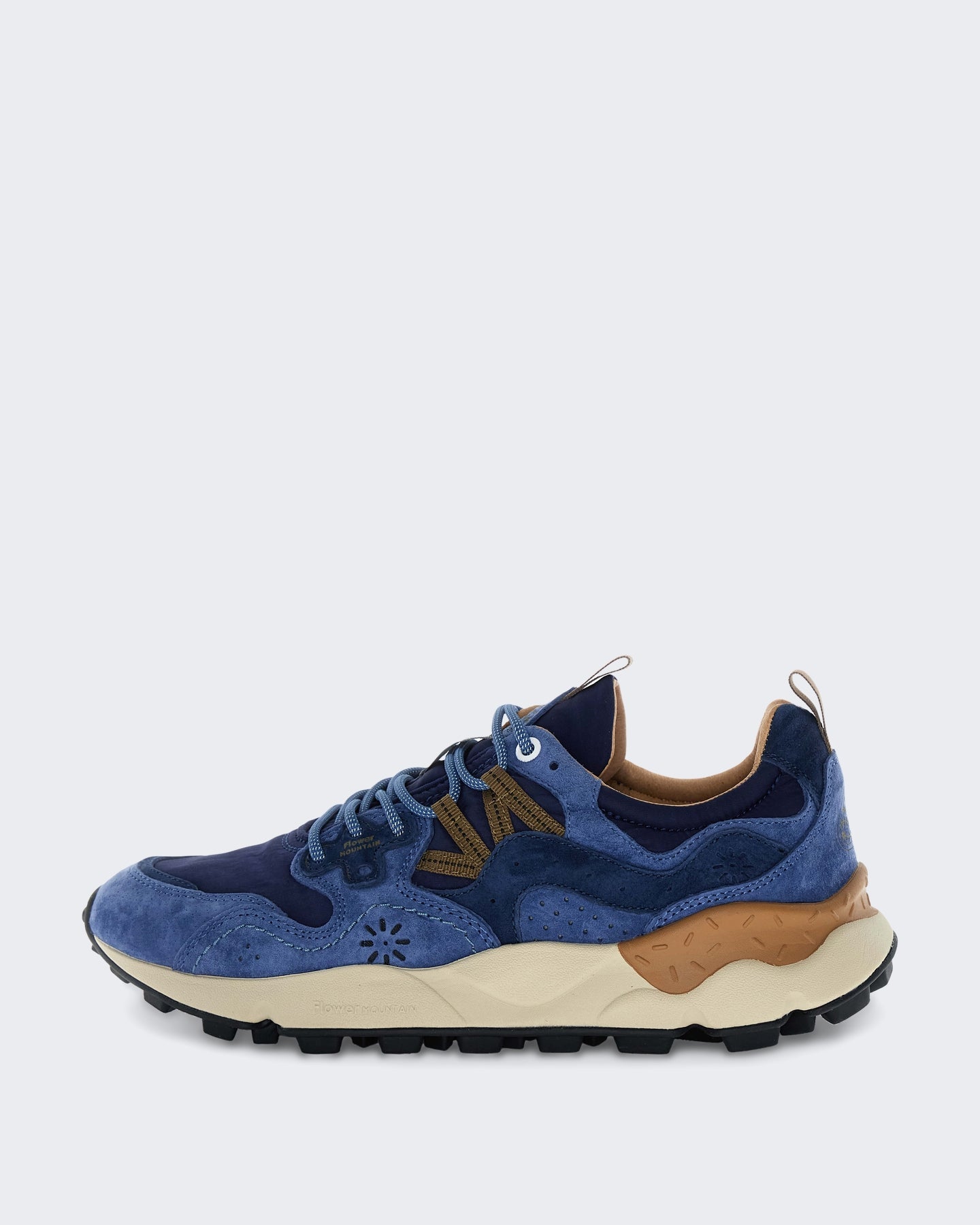 Flower Mountain Heren Lichtgewicht sneaker in blauw - Eleganza.nl