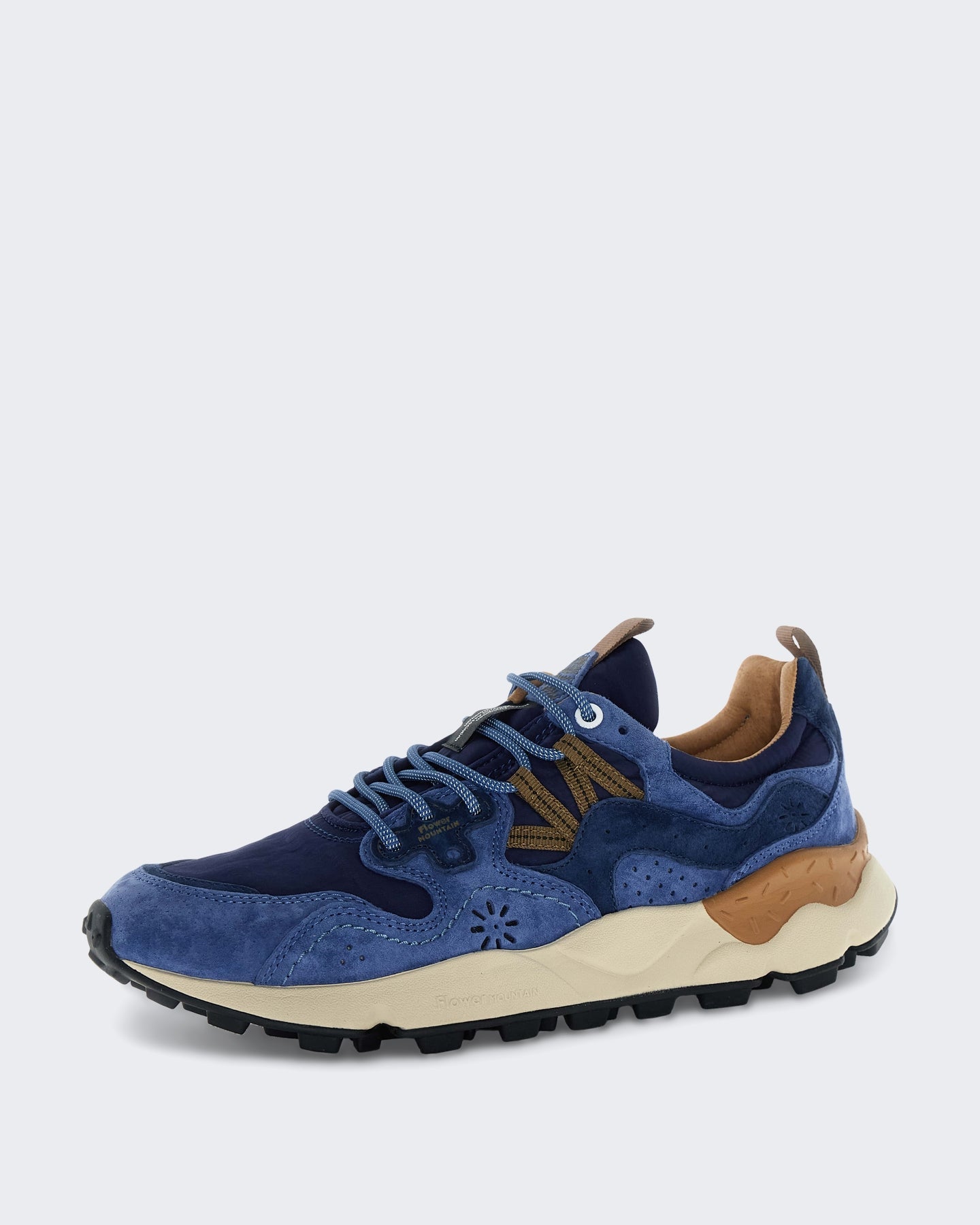 Flower Mountain Heren Lichtgewicht sneaker in blauw - Eleganza.nl