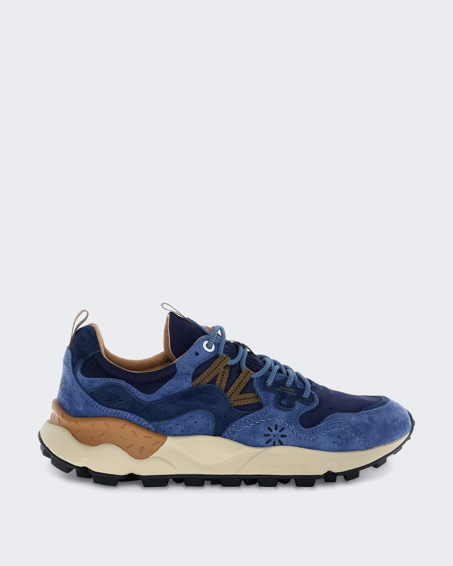 Flower Mountain Heren Yamano Lichtgewicht sneaker in blauw - Eleganza.nl