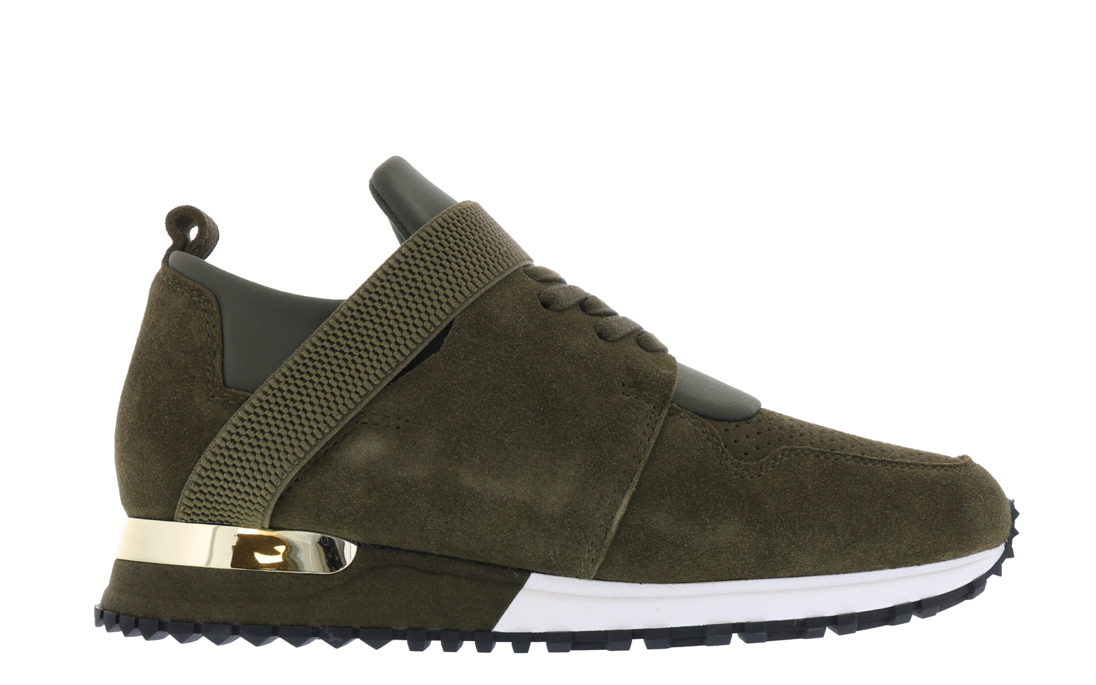 Women Elast Khaki Suede