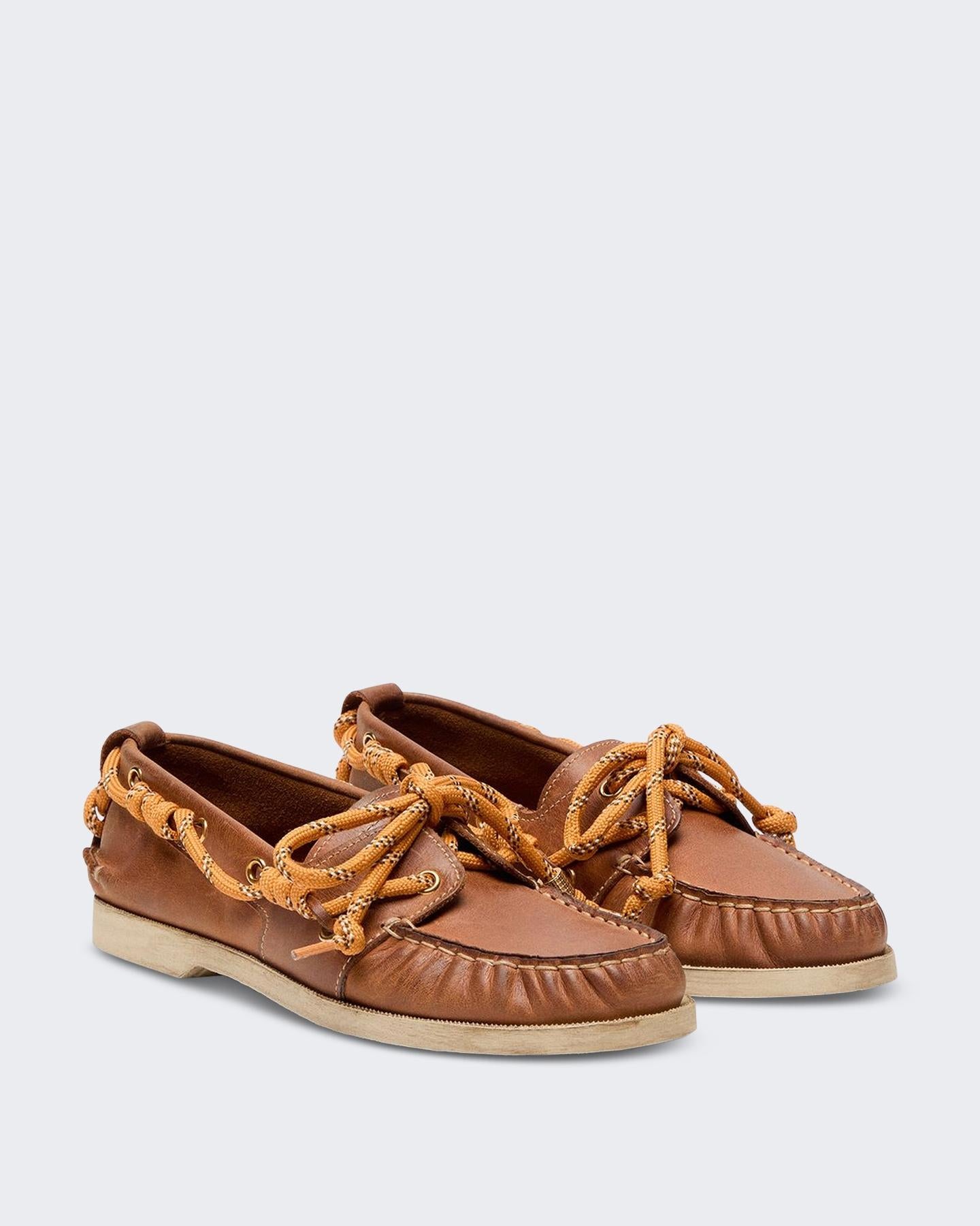 Golden Goose Dames Boat Mocassin Bruin
