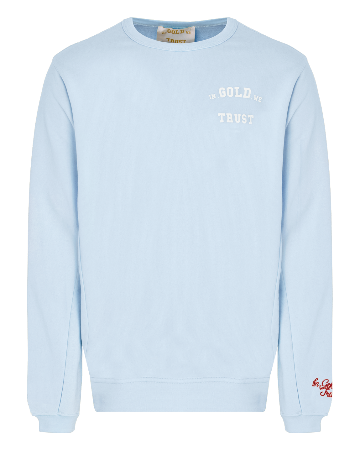 In gold we trust t shirt blauw sale