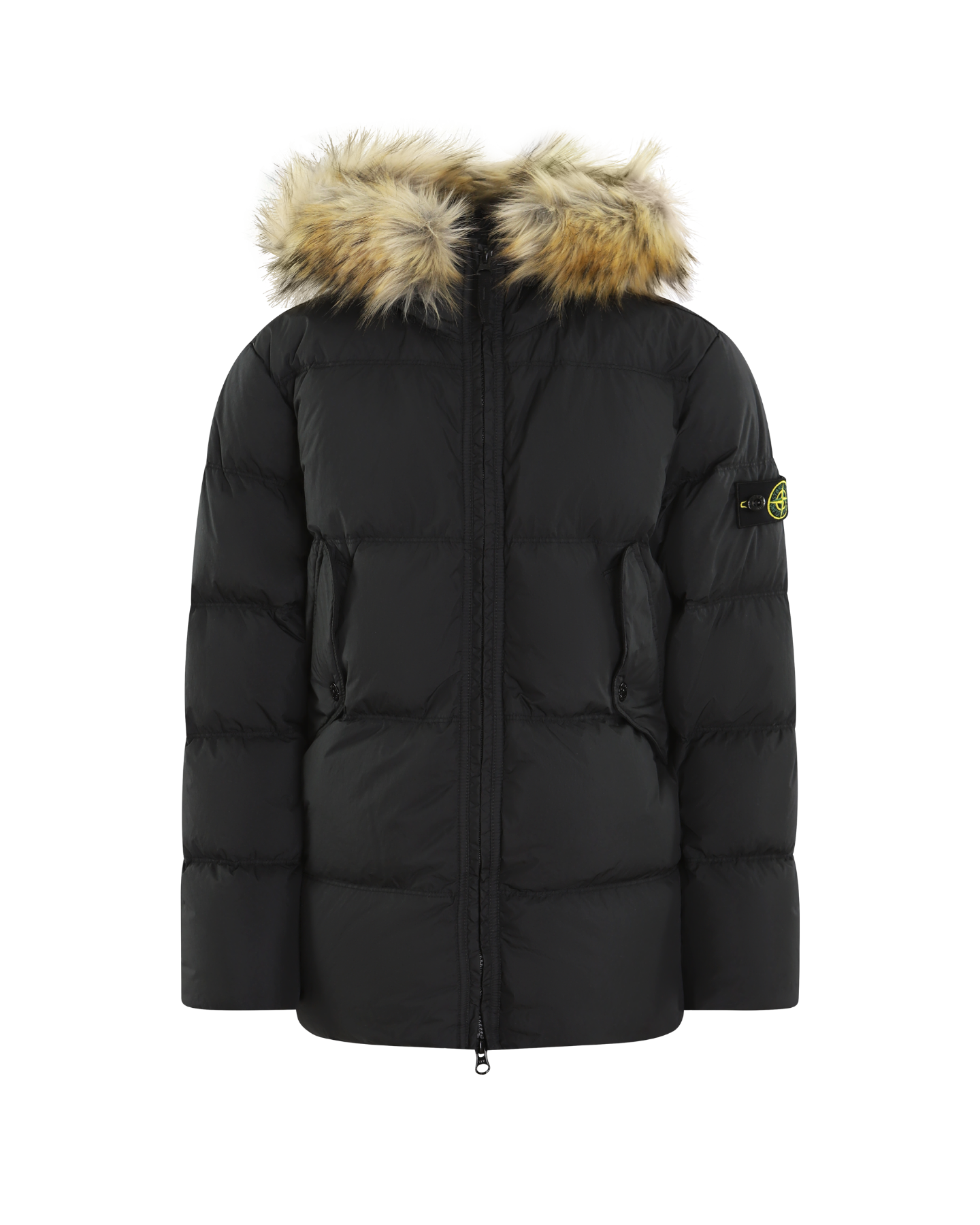 Kids Short Parka Zwart