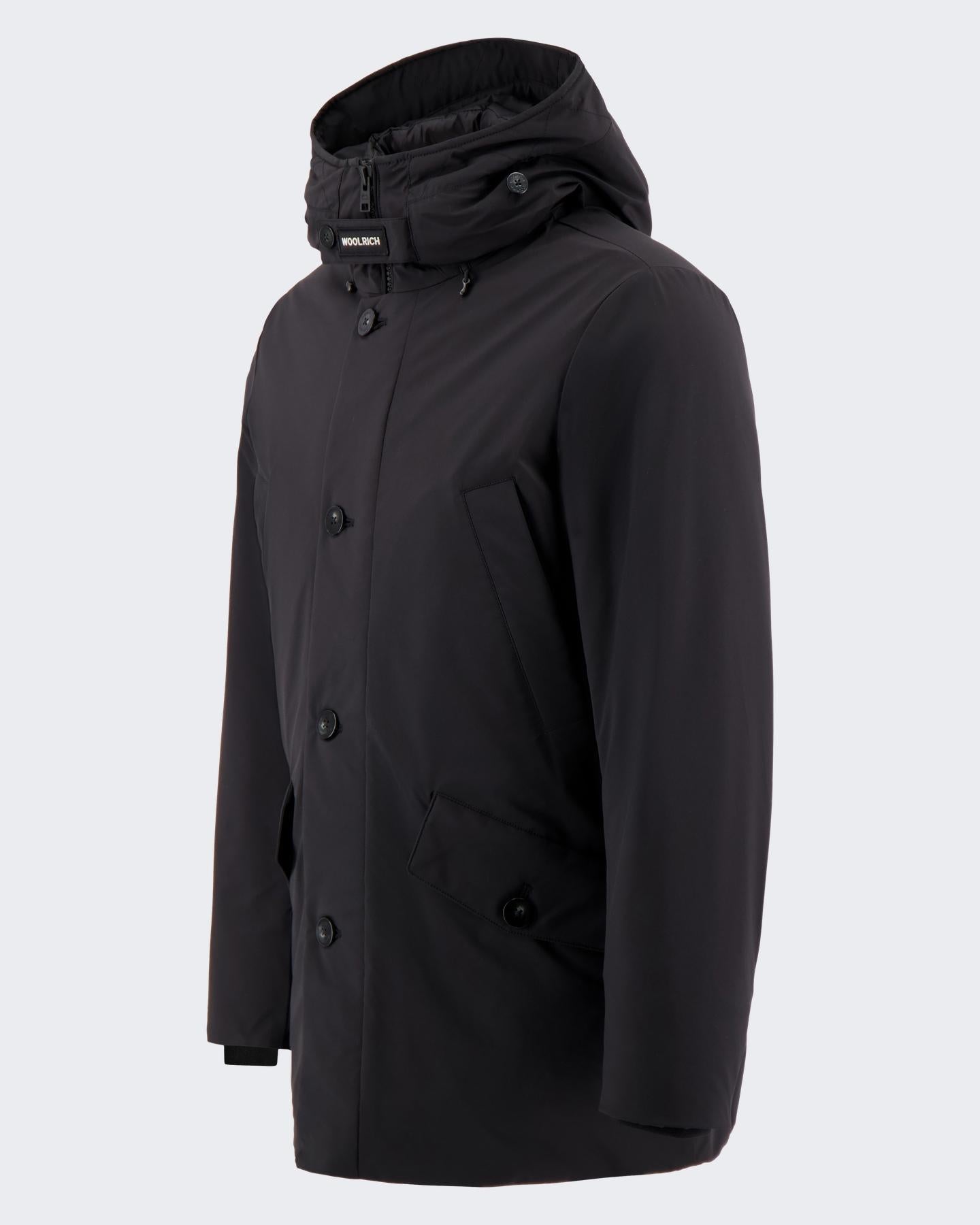 Heren Stretch Arctic Parka Zwart
