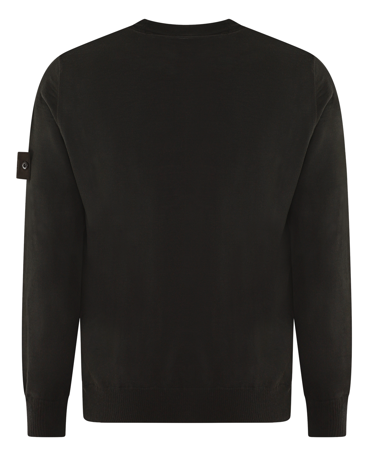 Heren Logo Patch Sweater Wool Bruin