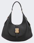Women's Ganni Kat Large Gold Black — huidige kleur