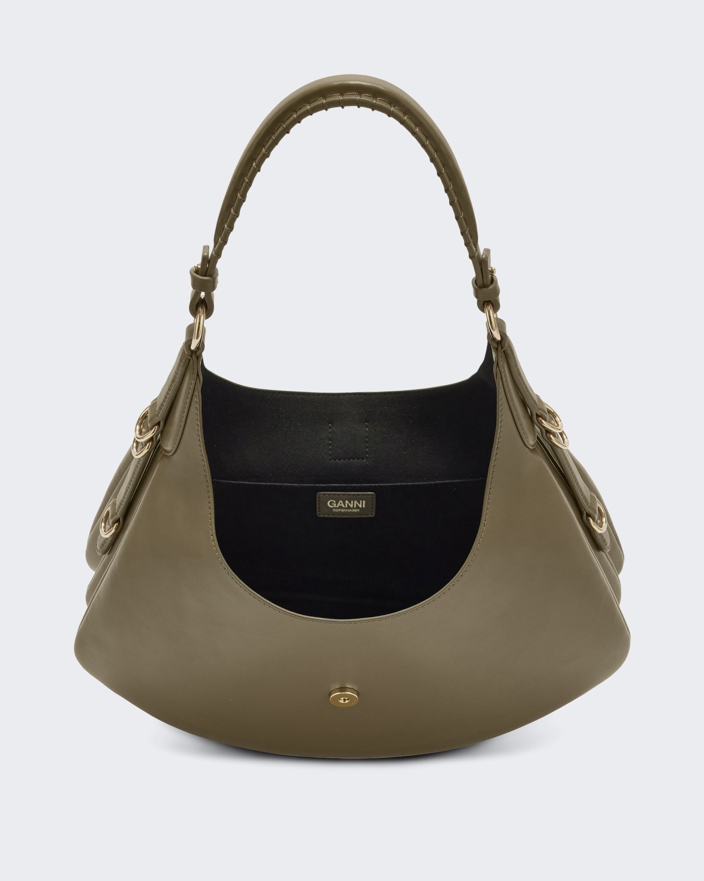 Ganni Dames Kat Small Butter Groen - Eleganza.nl