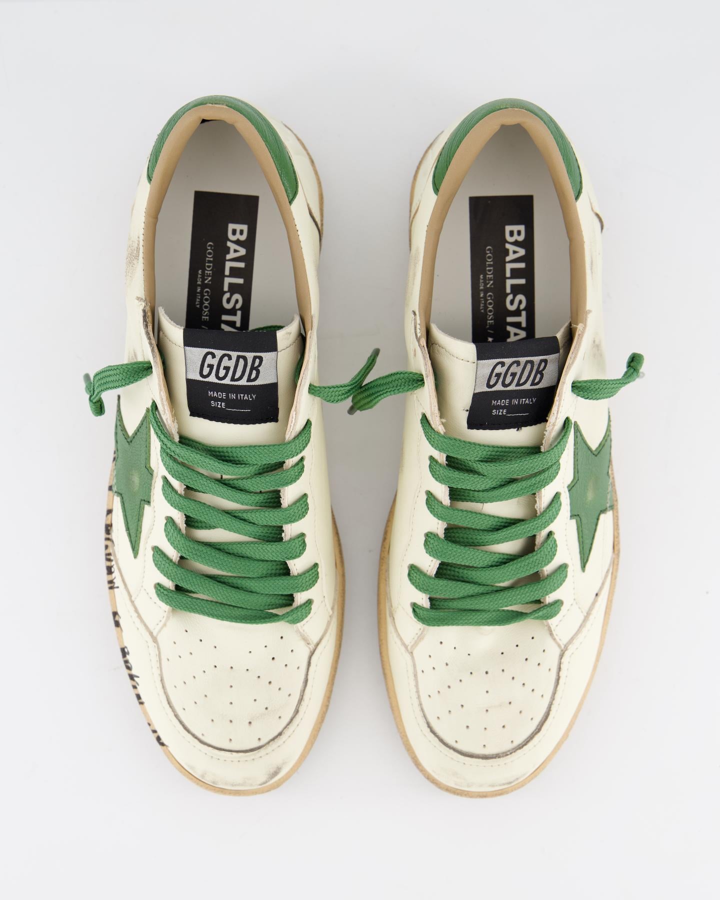 Heren Ball Star Sneaker Wit/Groen