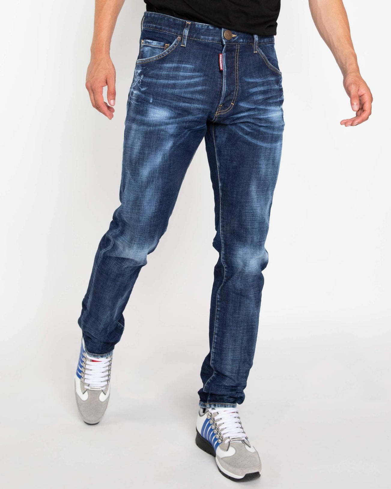 Men Dark Clean Wash Cool Guy Blue