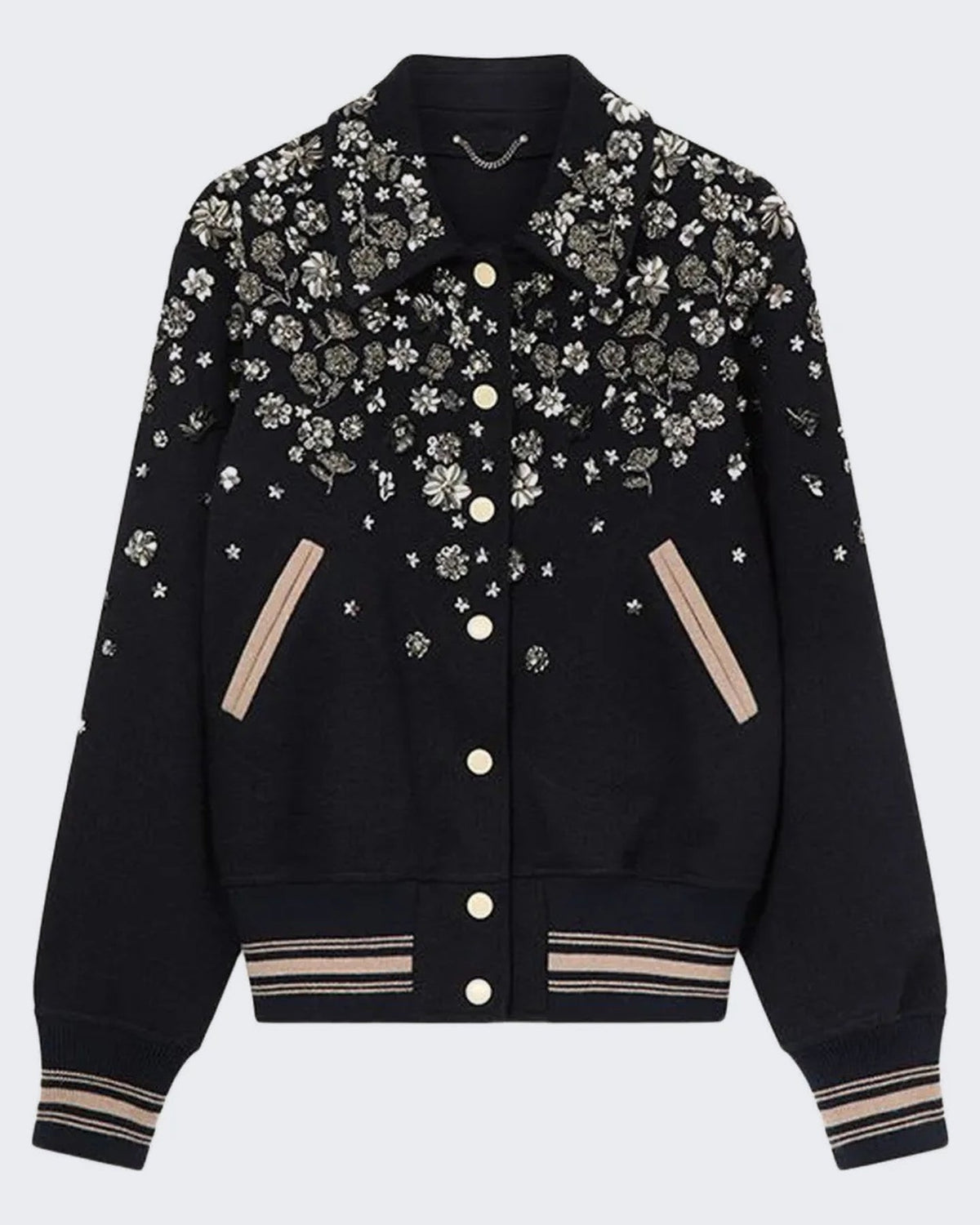 Golden Goose Dames Journey Slim Bomber Jack Blauw - Eleganza.nl