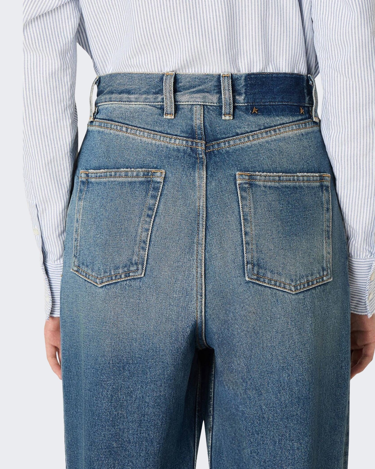 Golden Goose Dames Melody Jeans Blauw - Eleganza.nl