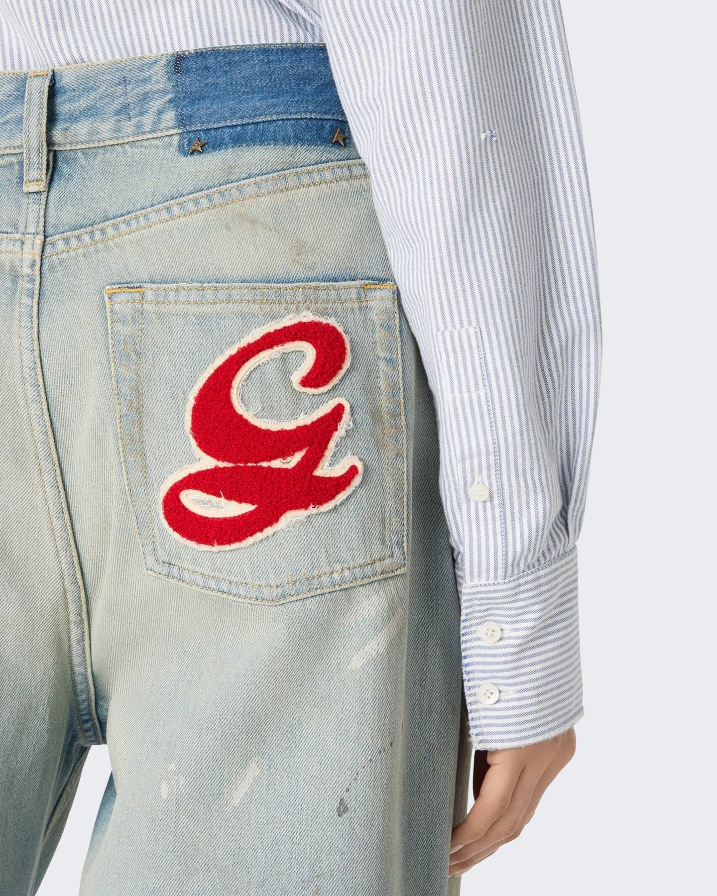 Golden Goose Dames Melody Jeans Blauw - Eleganza.nl