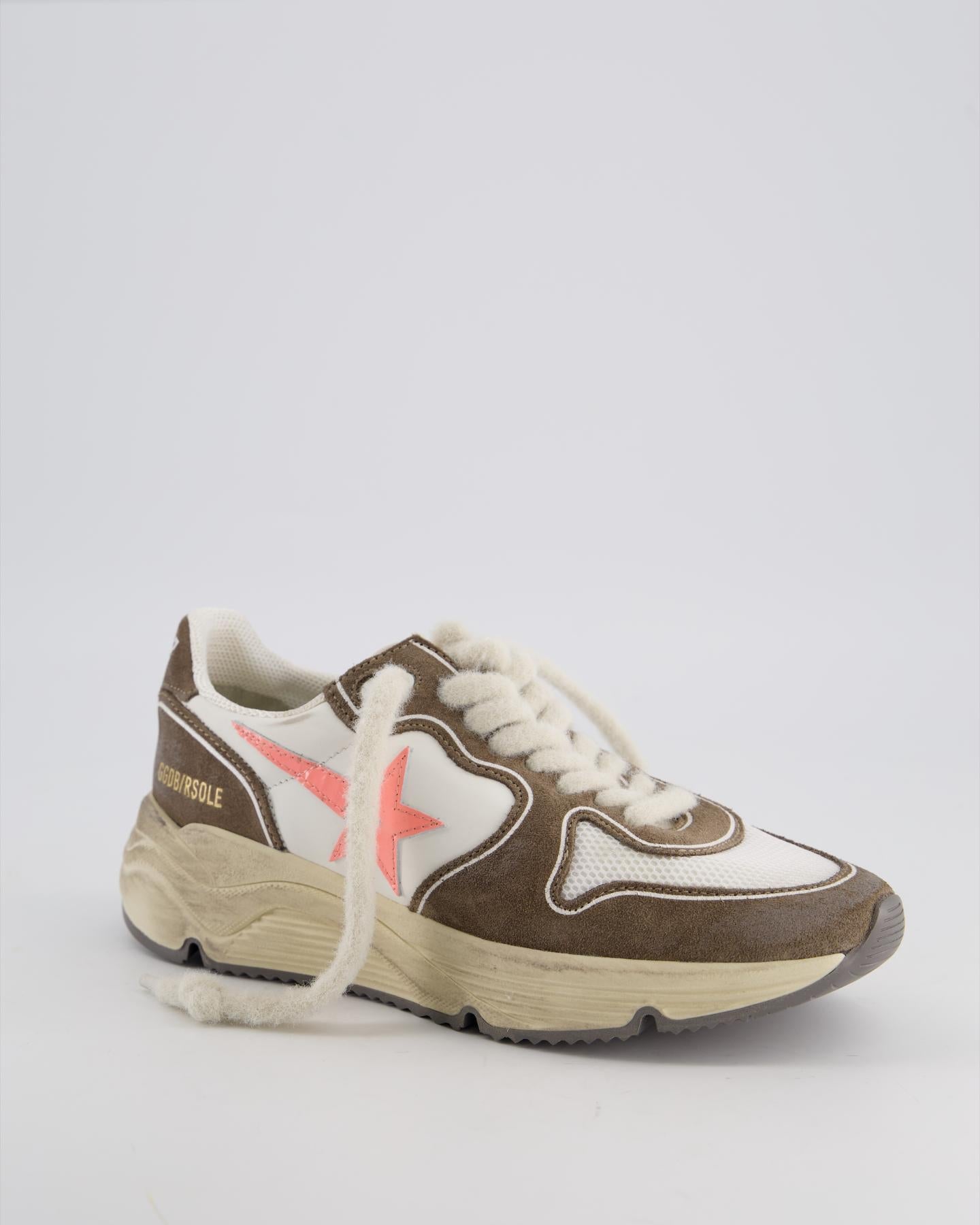 Golden Goose Dames Running Sole Sneaker Bruin - Eleganza.nl