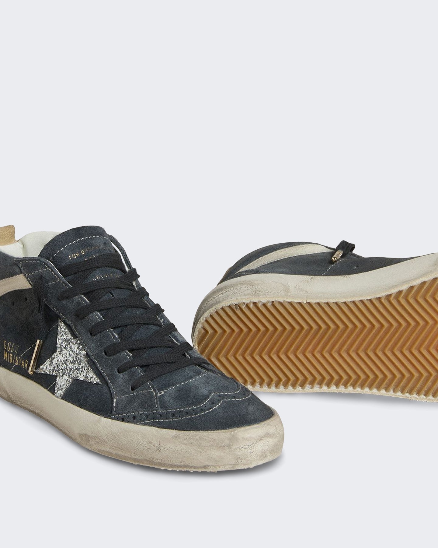 Golden Goose Dames Sneakers blauw leer - Eleganza.nl