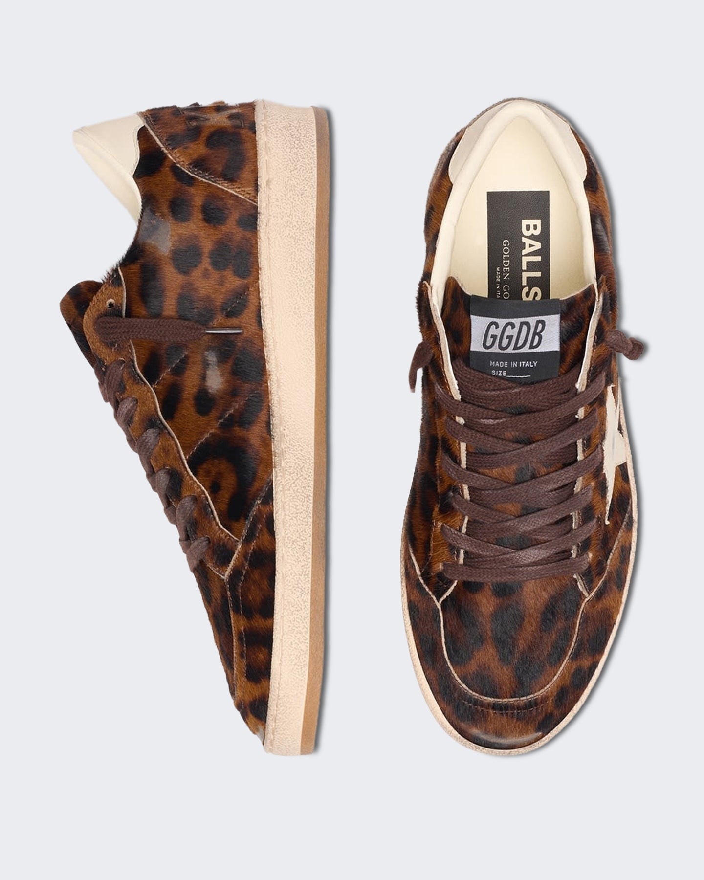 Golden Goose Dames Sneakers bruin leer - Eleganza.nl