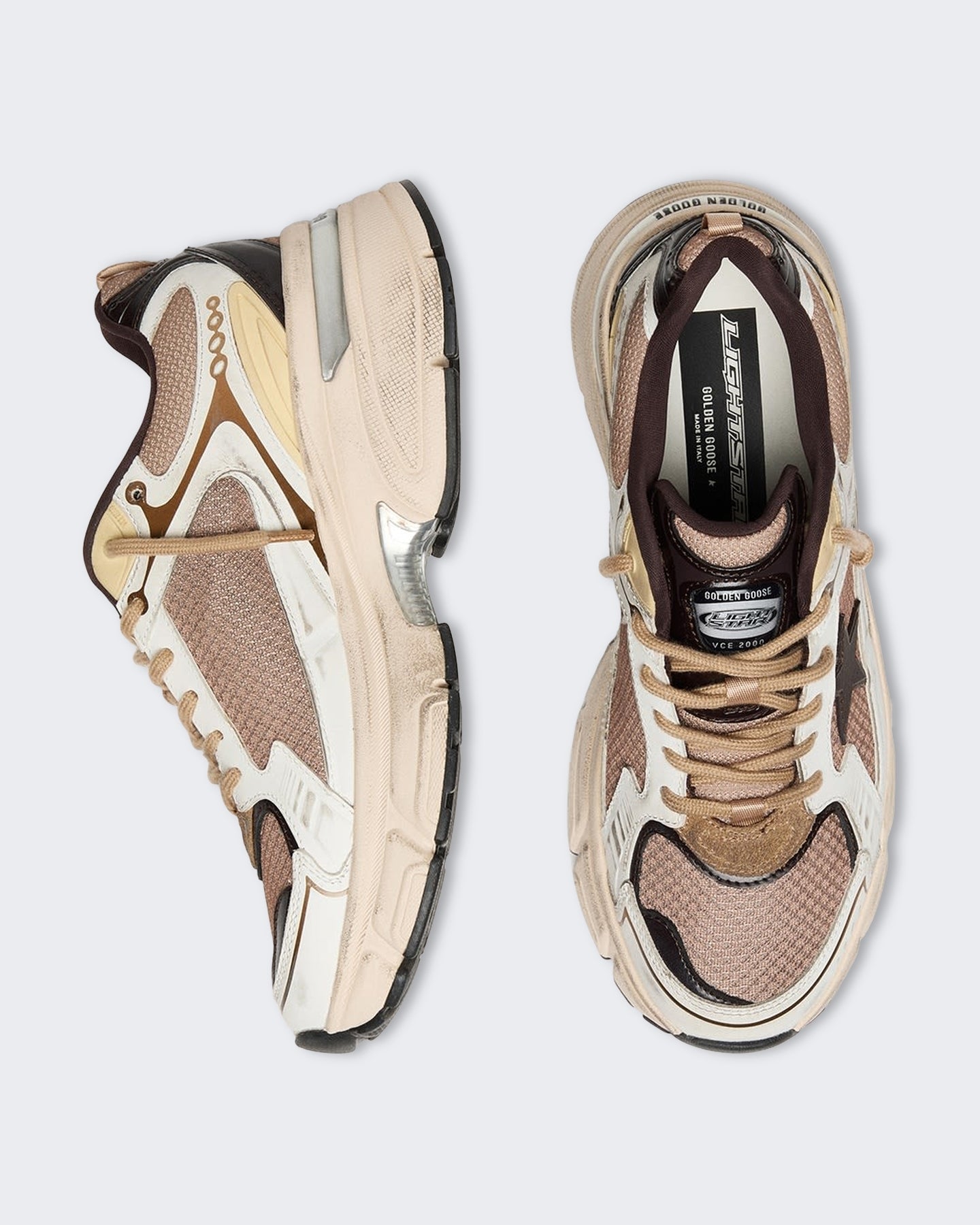 Golden Goose Dames Sneakers met vintage details Wit - Eleganza.nl