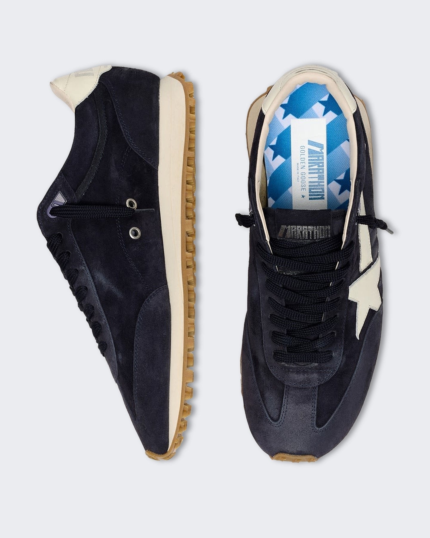 Golden Goose Dames Sneakers met vintage finish Blauw - Eleganza.nl