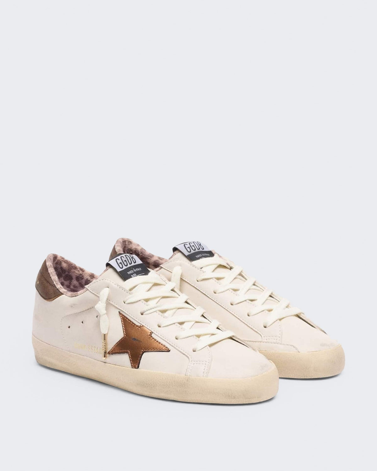 Golden Goose Dames Super-Star Sneaker Créme/Bruin - Eleganza.nl