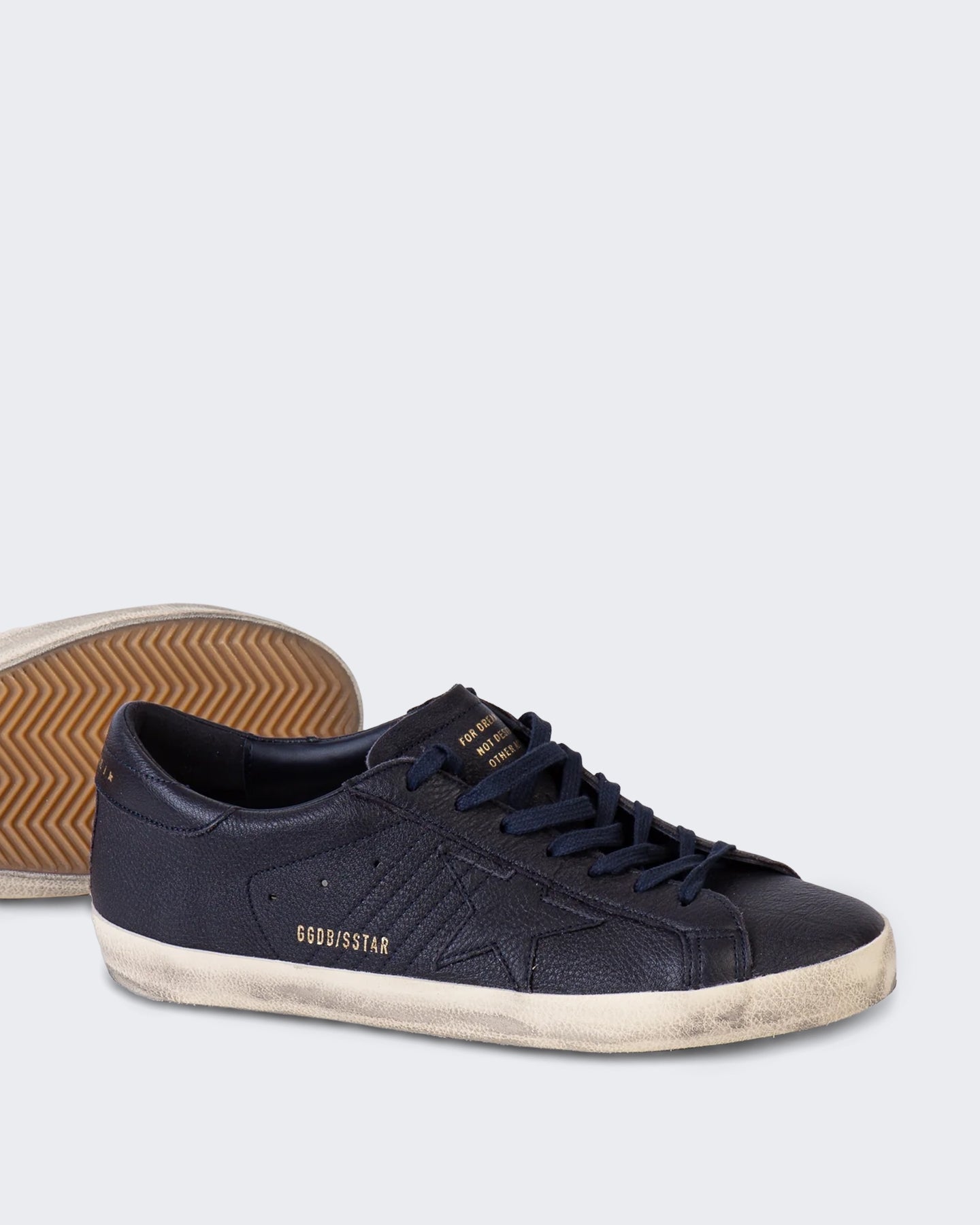 Golden Goose Heren Super-Star Leather Blauw - Eleganza.nl