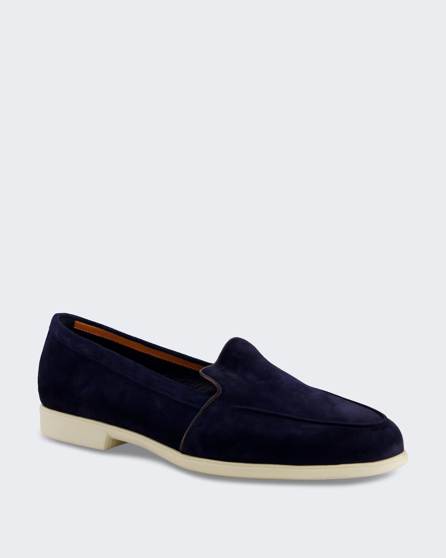 Santoni Dames Malibu Loafer Blue