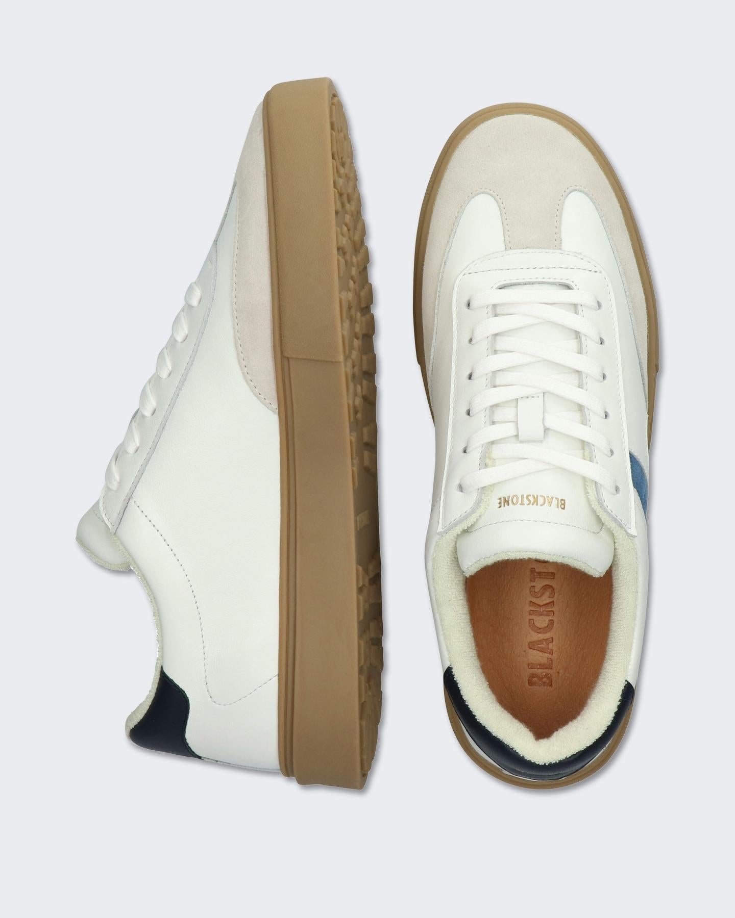 Heren Quartz Auden Sneaker Wit/Blauw