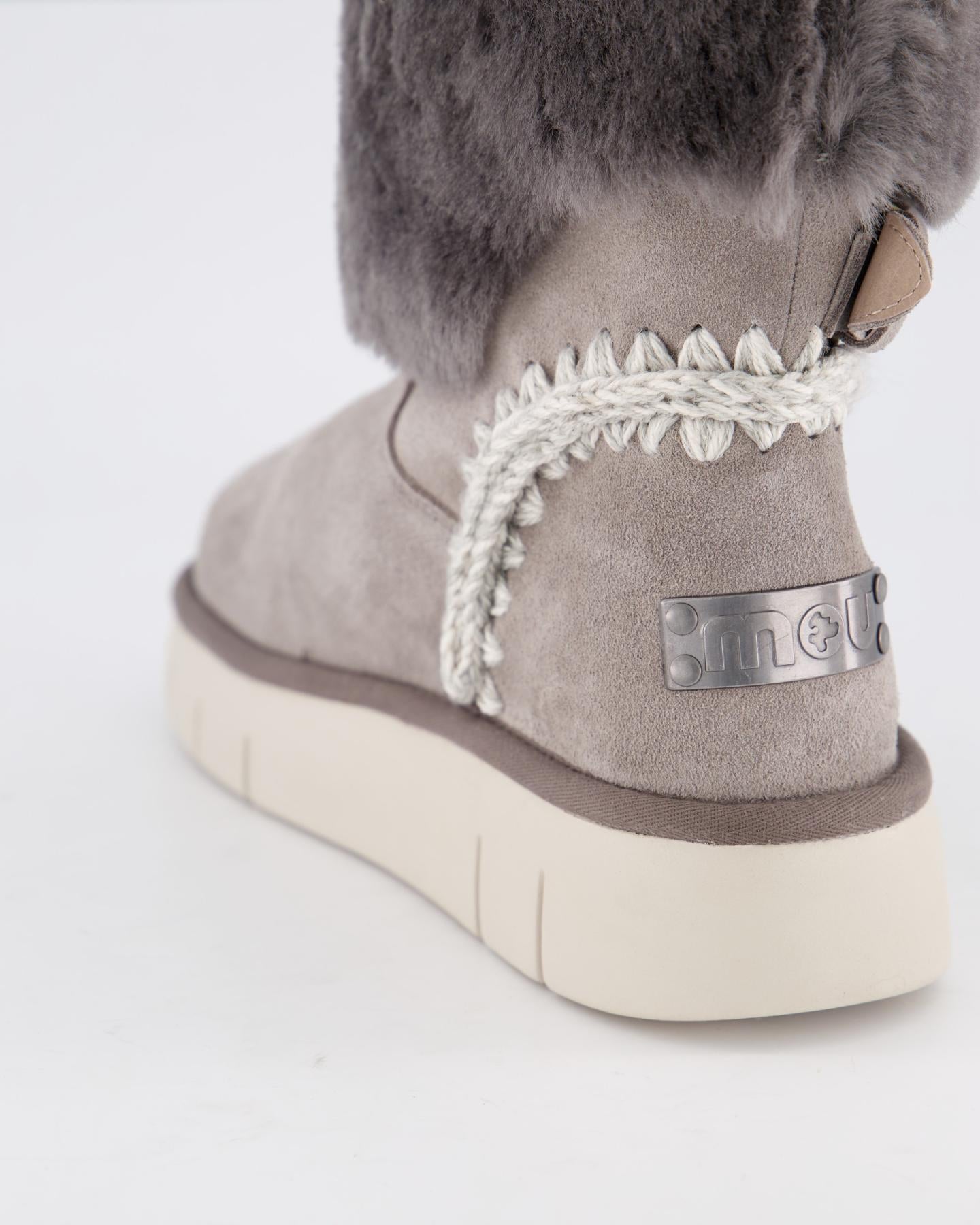Dames Bounce Boot Shearling Grijs
