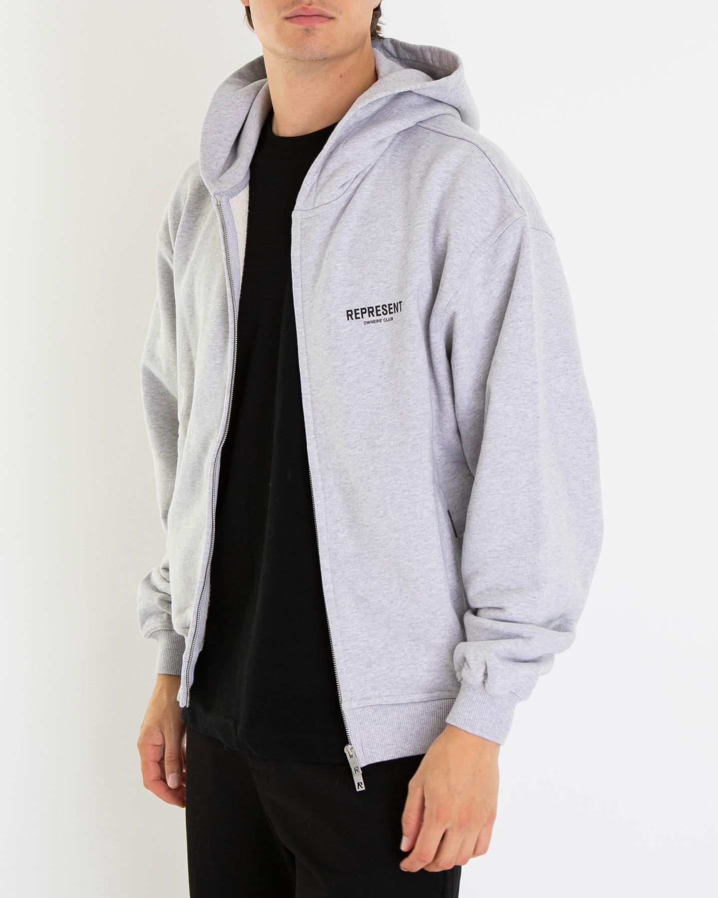 Heren Owners Club Zip Hoodie Grijs