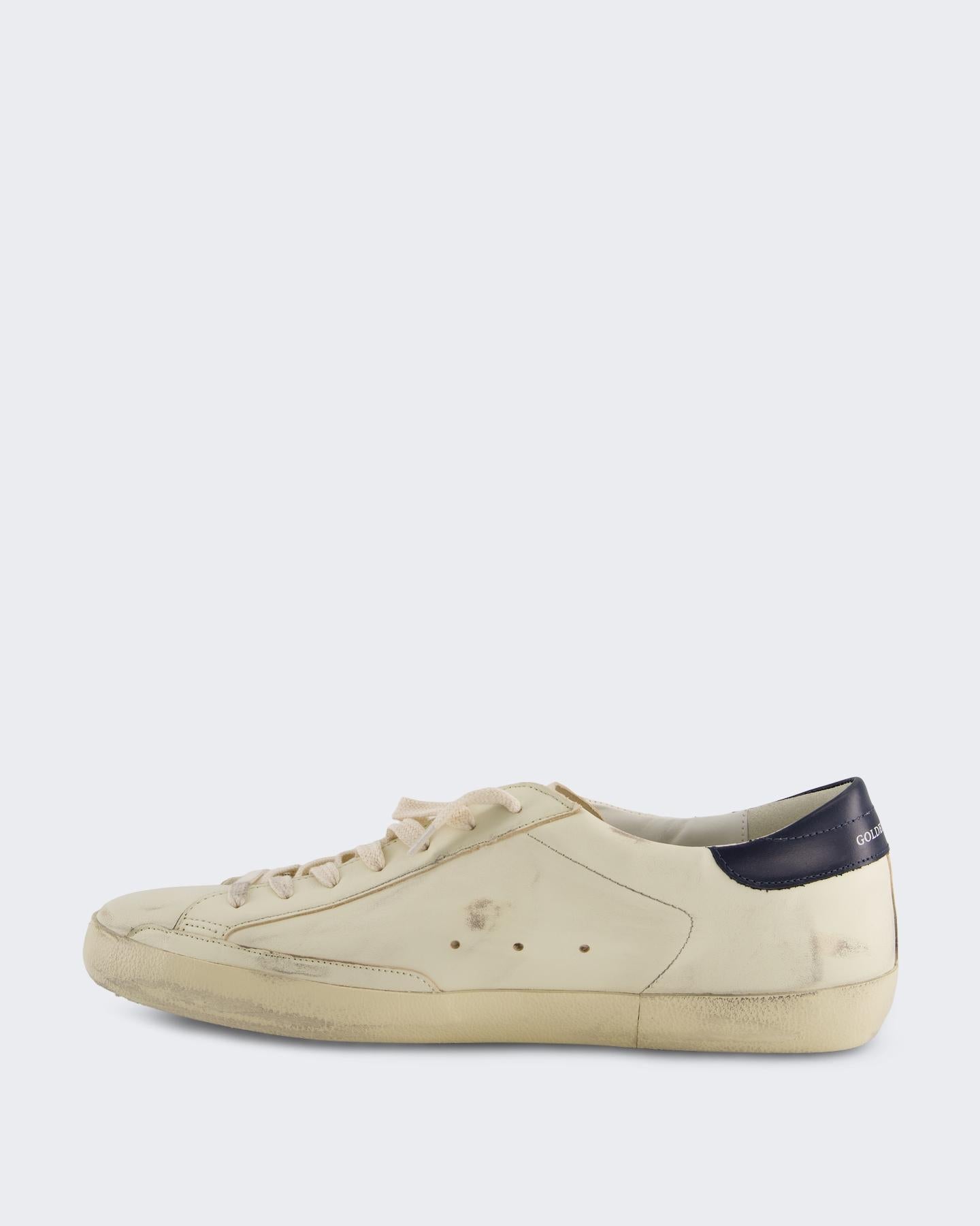 Golden Goose Heren Super-Star Sneaker Wit/Blauw