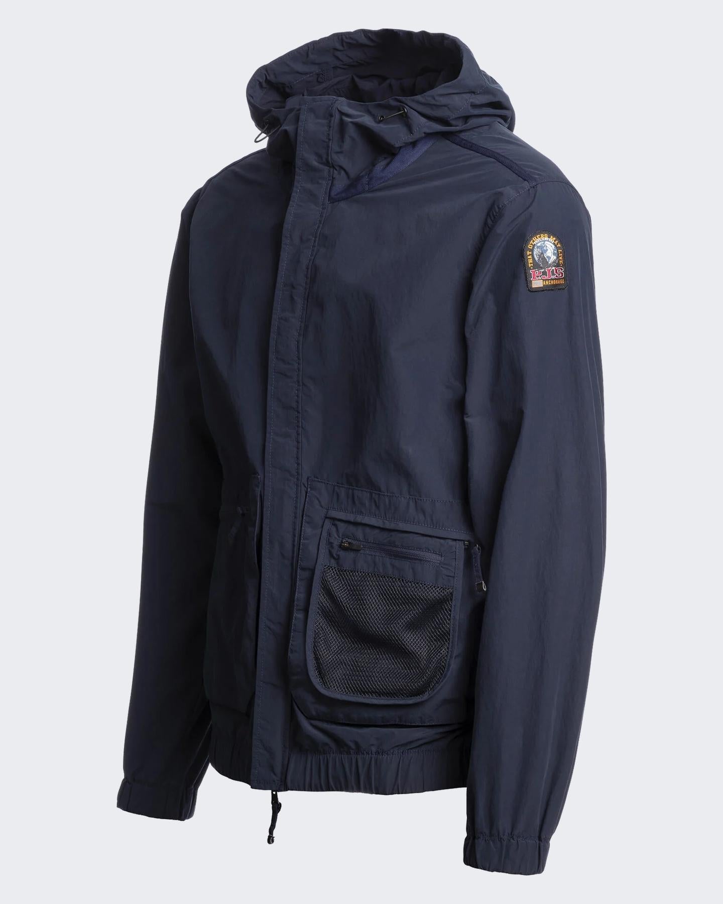 Heren Rube Hooded Jacket Blauw
