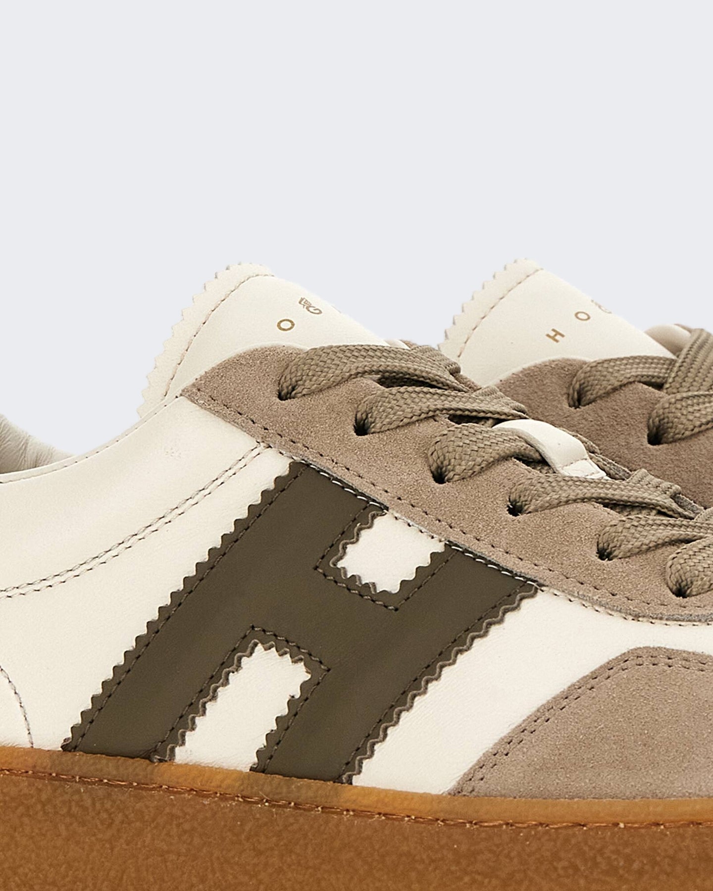 Hogan Dames Leren sneaker met vetersluiting Rood - Eleganza.nl