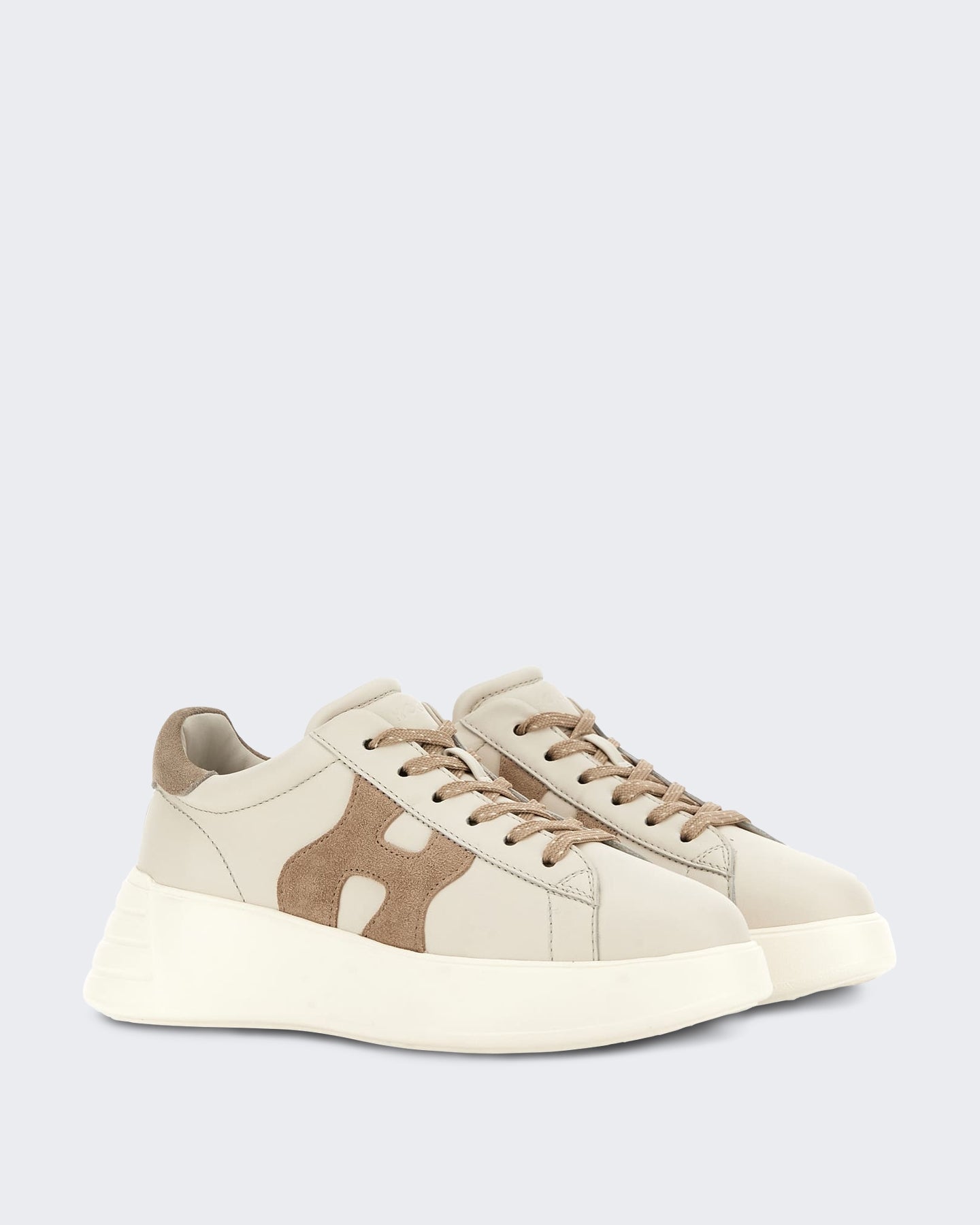 Hogan Dames Sneaker - Hogan Rebel H562 Allacciato H-White Wit - Eleganza.nl