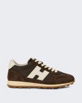 Hogan Women's Sneaker with Lace Closure H727 Brown