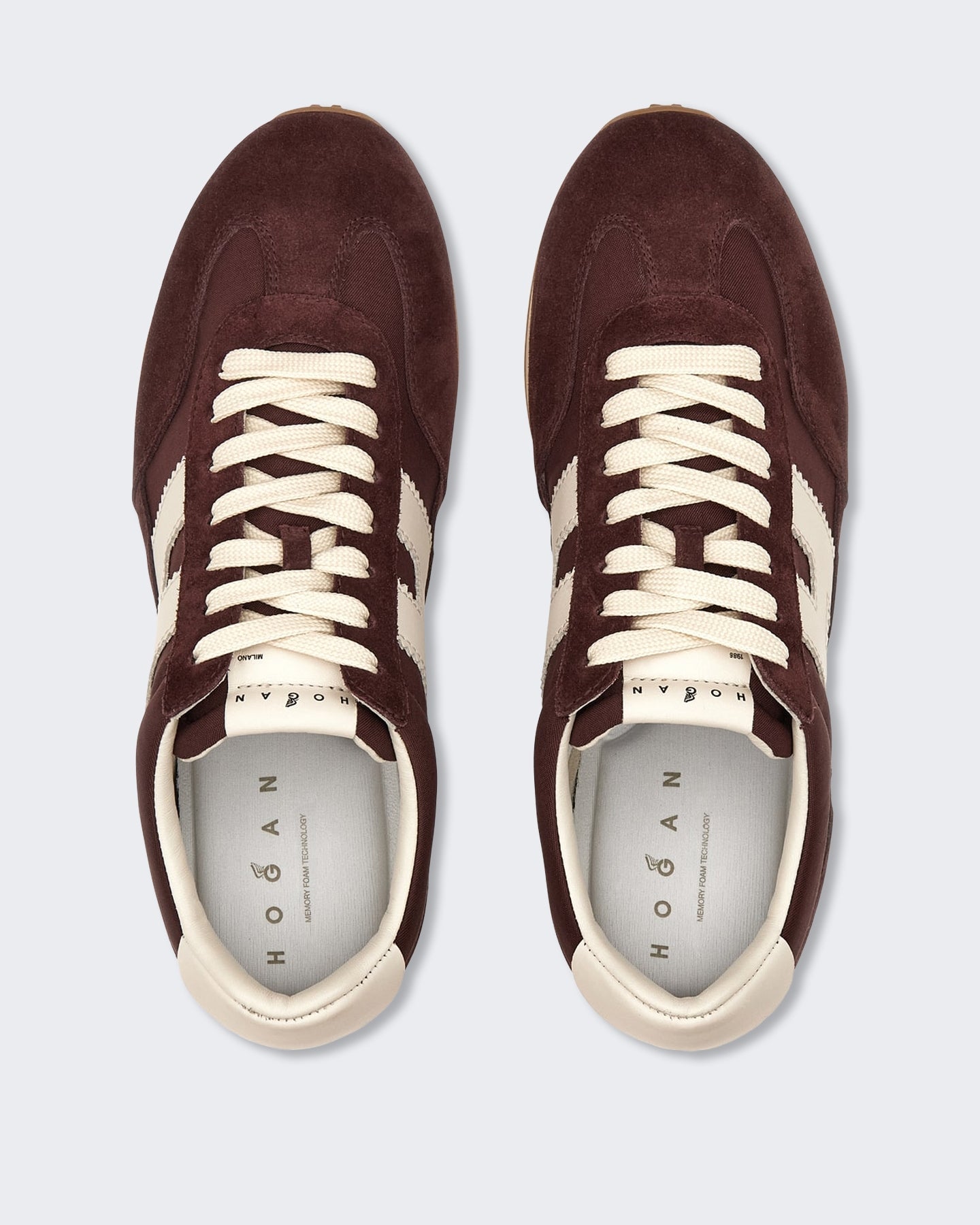 Hogan Dames Veterschoenen met H-detail Rood - Eleganza.nl