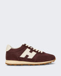 Hogan Women's H727 Sneaker with H-detail Red — huidige kleur