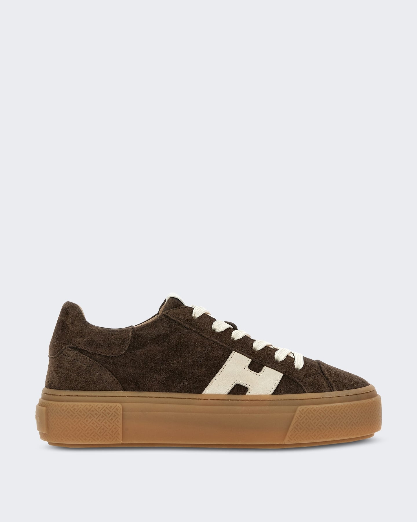 Hogan Dames Veterschoenen sneaker met H-logo Beige - Eleganza.nl