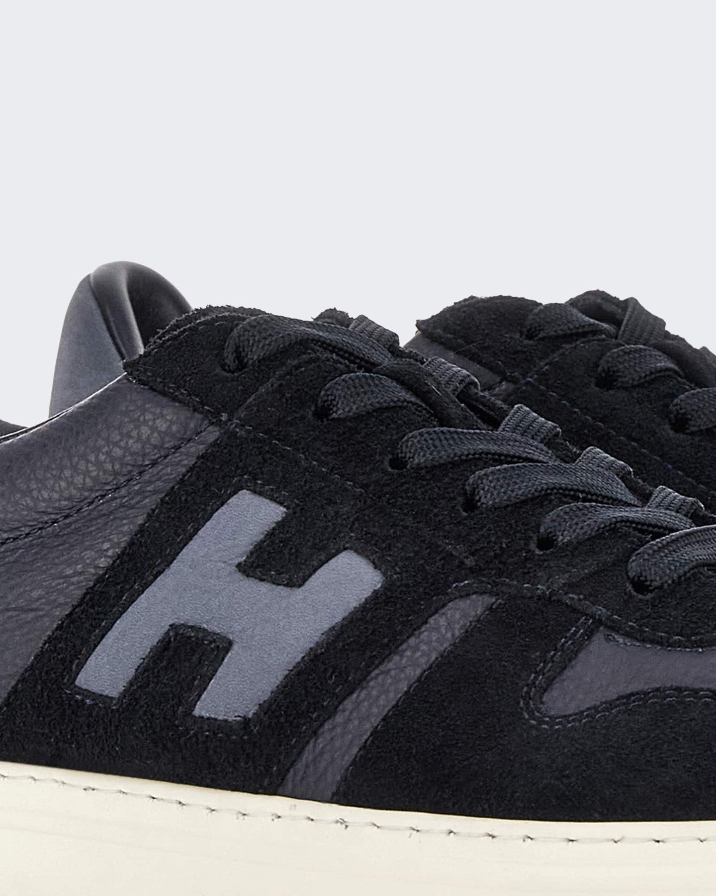 Hogan Heren Sneaker met vetersluiting en H-band detail Blauw - Eleganza.nl