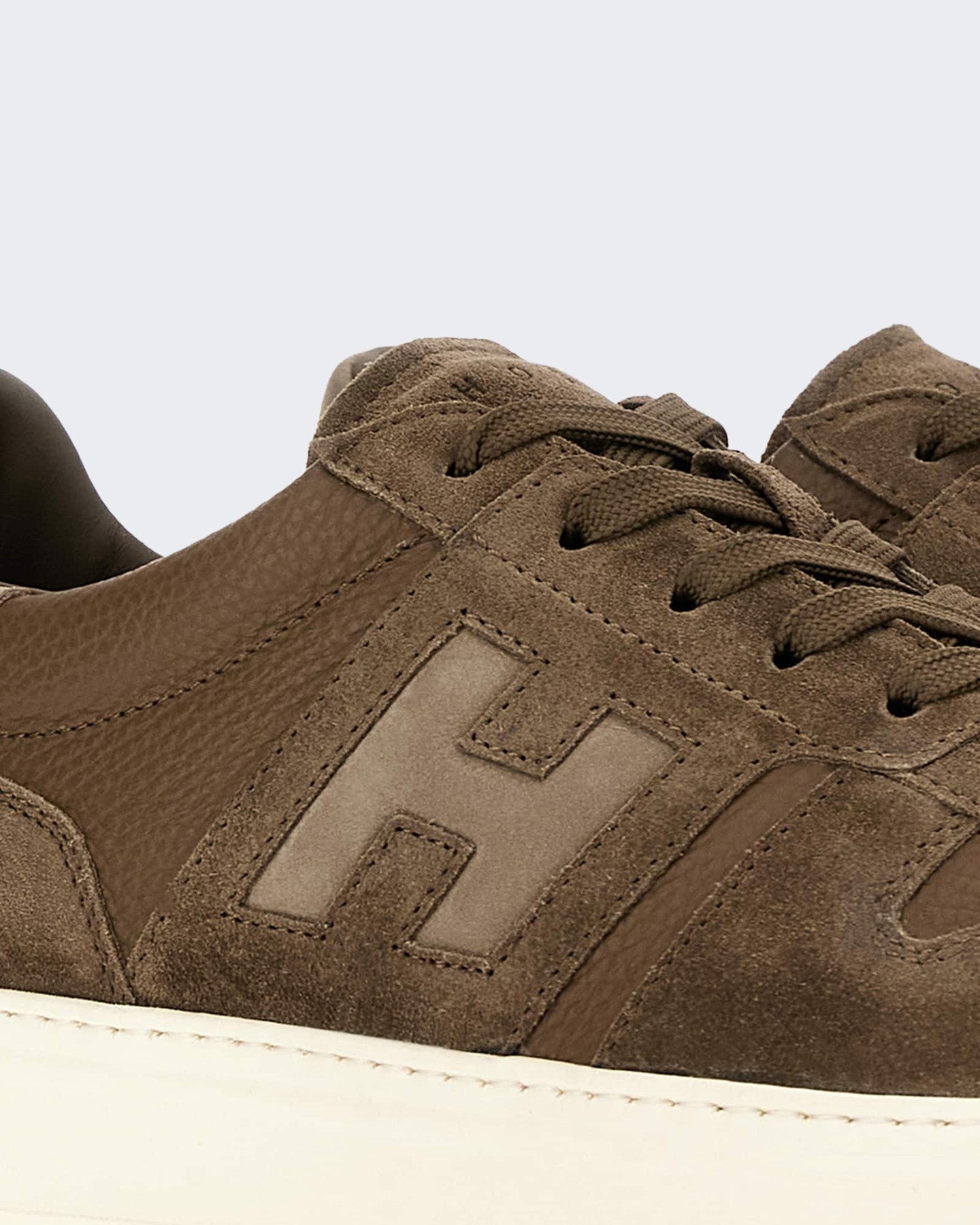 Hogan Heren Sneaker met vetersluiting en H-band detail Zwart - Eleganza.nl