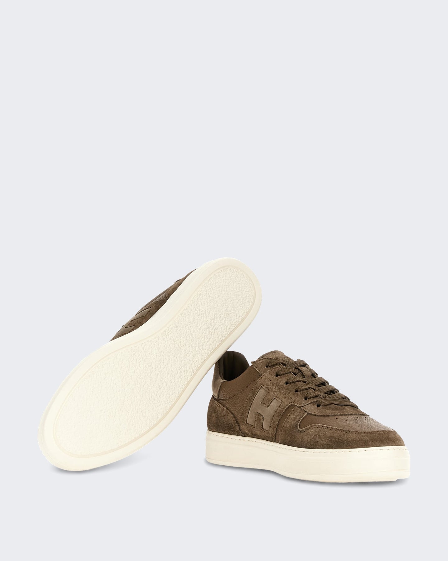 Hogan Heren Sneaker met vetersluiting en H-band detail Zwart - Eleganza.nl
