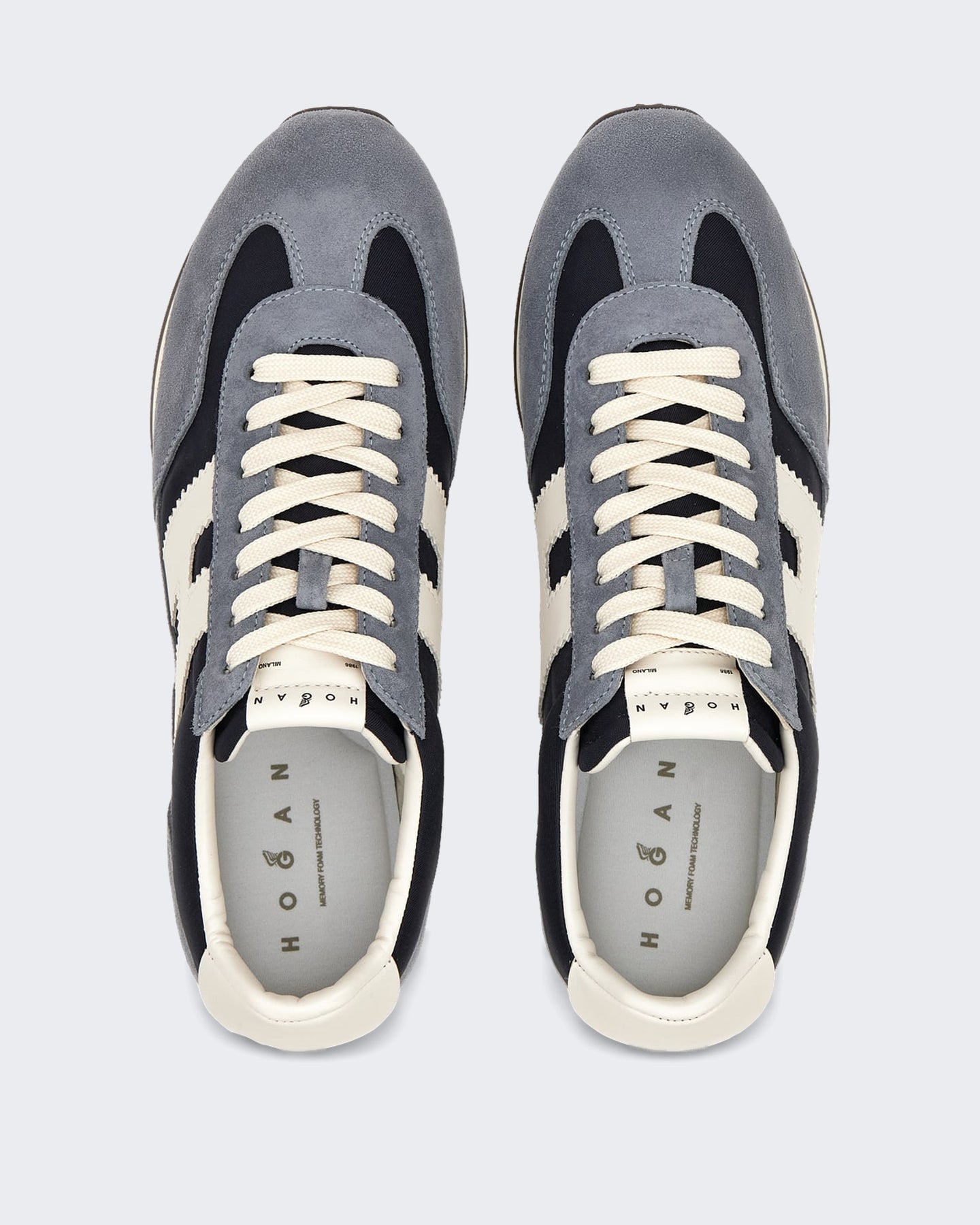 Hogan Heren Veterschoenen sneaker met H-logo Groen - Eleganza.nl