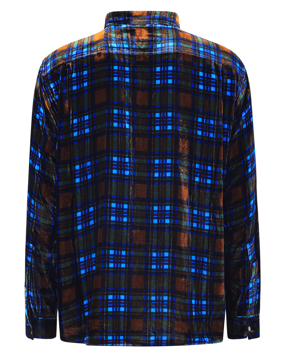 Men Overshirt blue/brown