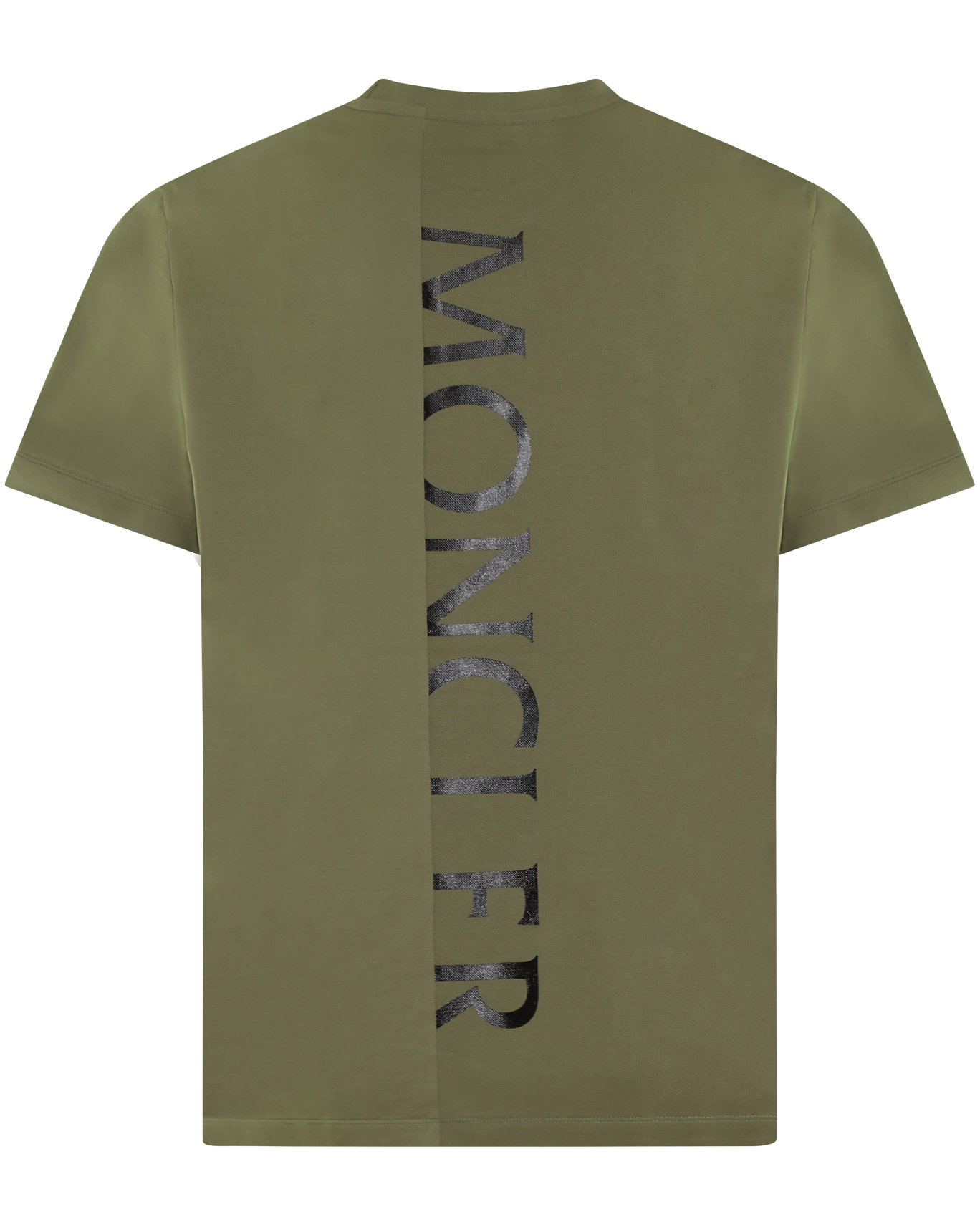 Heren Verticaal Logo T-Shirt Groen