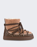 Women's Boot met krullend textuur Beige — huidige kleur