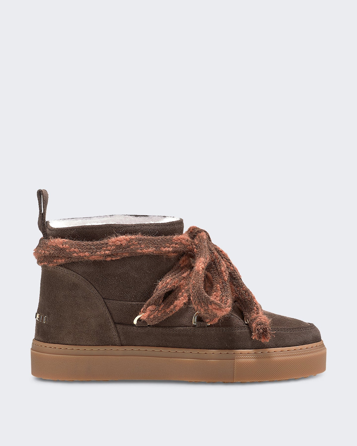 Inuikii Dames Laars - Suede Knot Dark Brown Bruin - Eleganza.nl