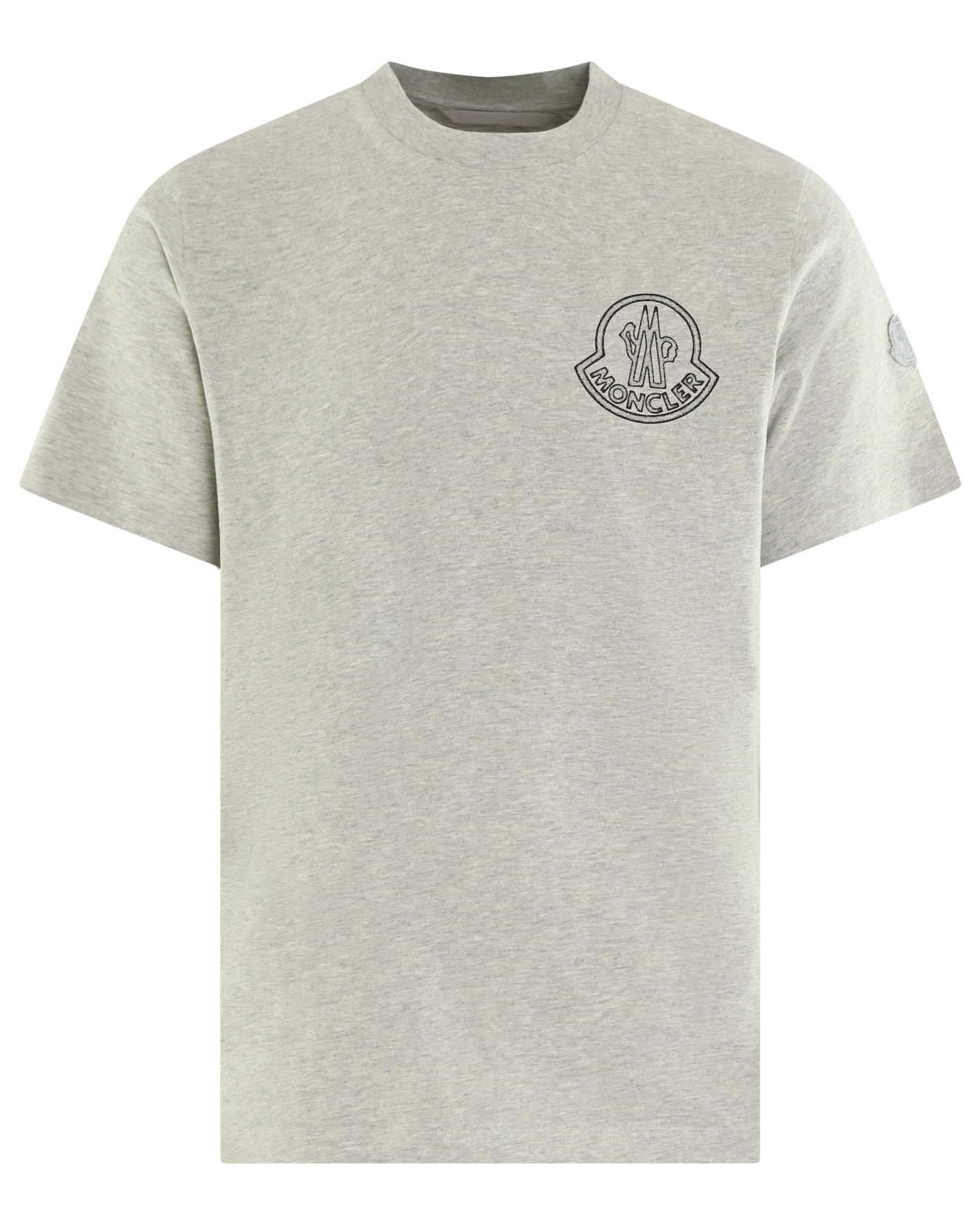 Heren Raised Logo T-Shirt Grijs