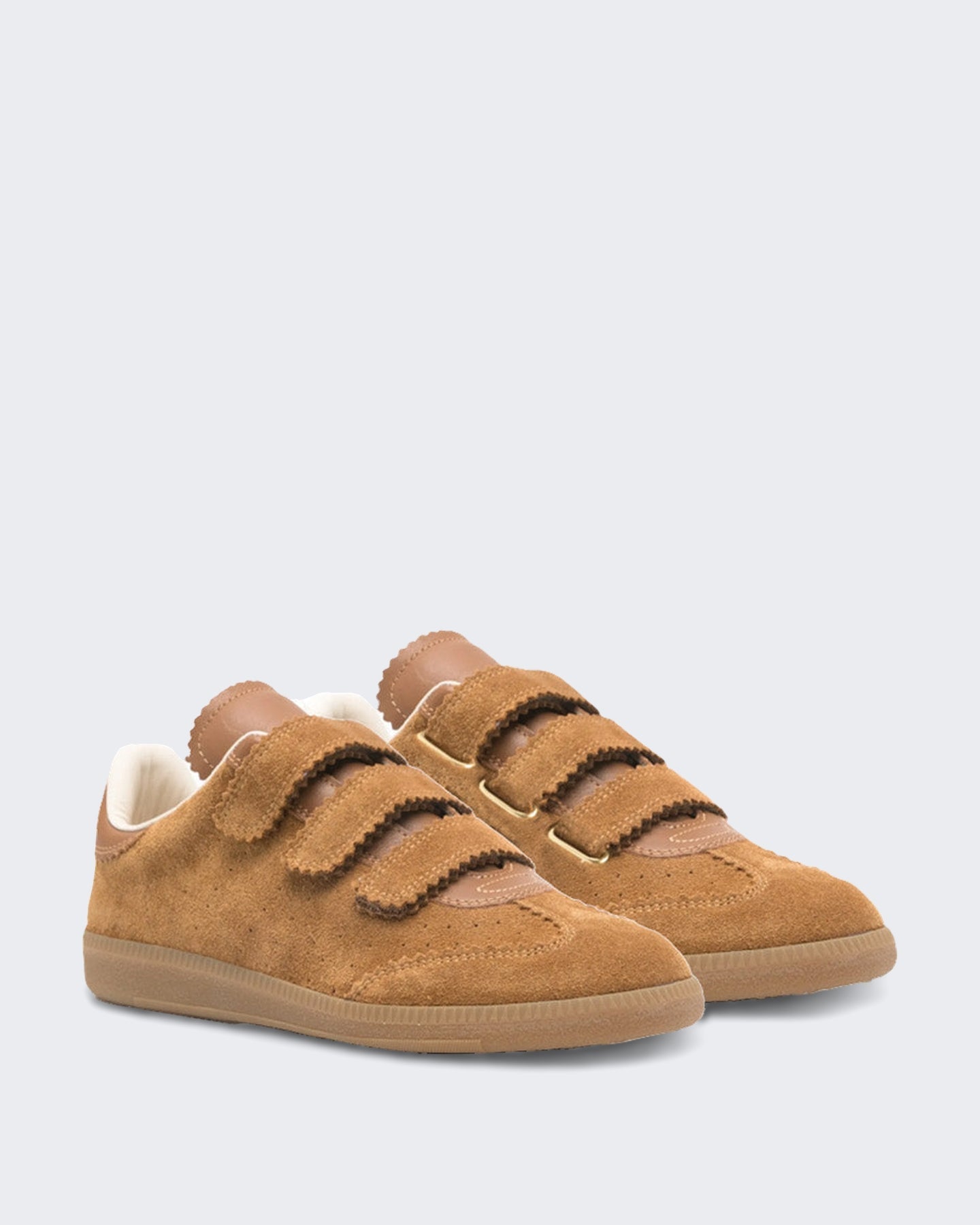 Isabel Marant Dames Beth leren sneakers Bruin - Eleganza.nl