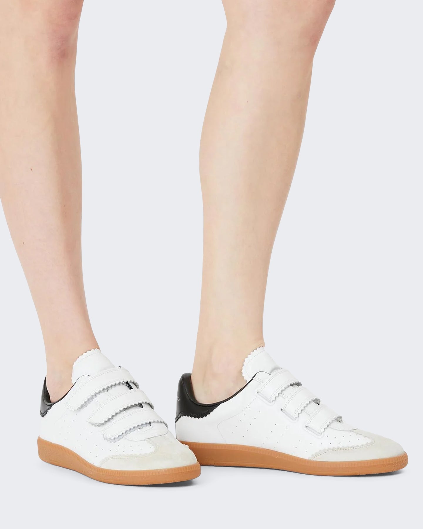 Isabel Marant Dames Beth leren sneakers Wit - Eleganza.nl