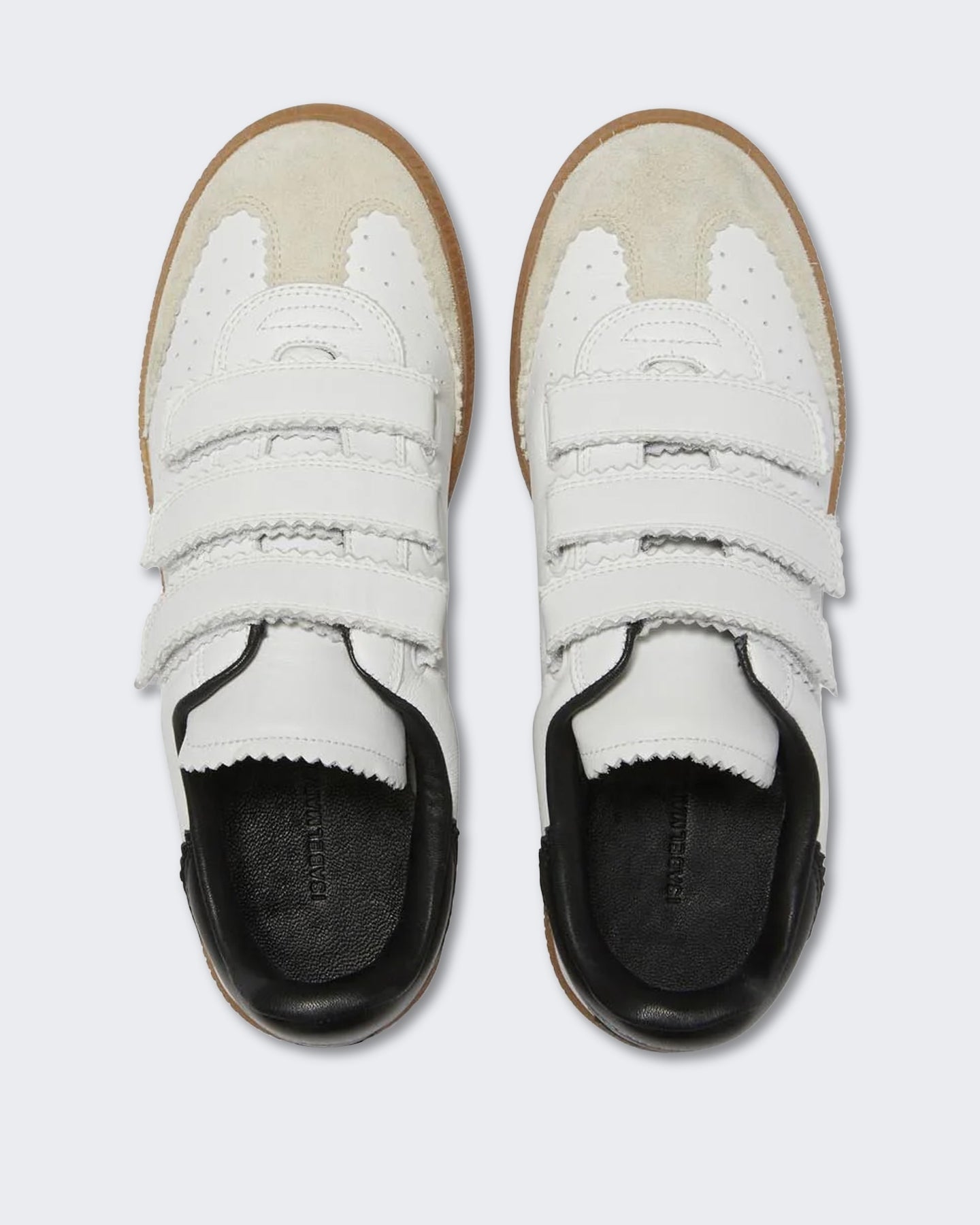 Isabel Marant Dames Beth leren sneakers Wit - Eleganza.nl