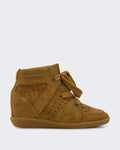 Isabel Marant Women's Bobby Sneaker Taupe Cognac — huidige kleur